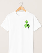 Playera Alién & Cat – Extraterrestre con Gato | Diseño Minimalista Unisex