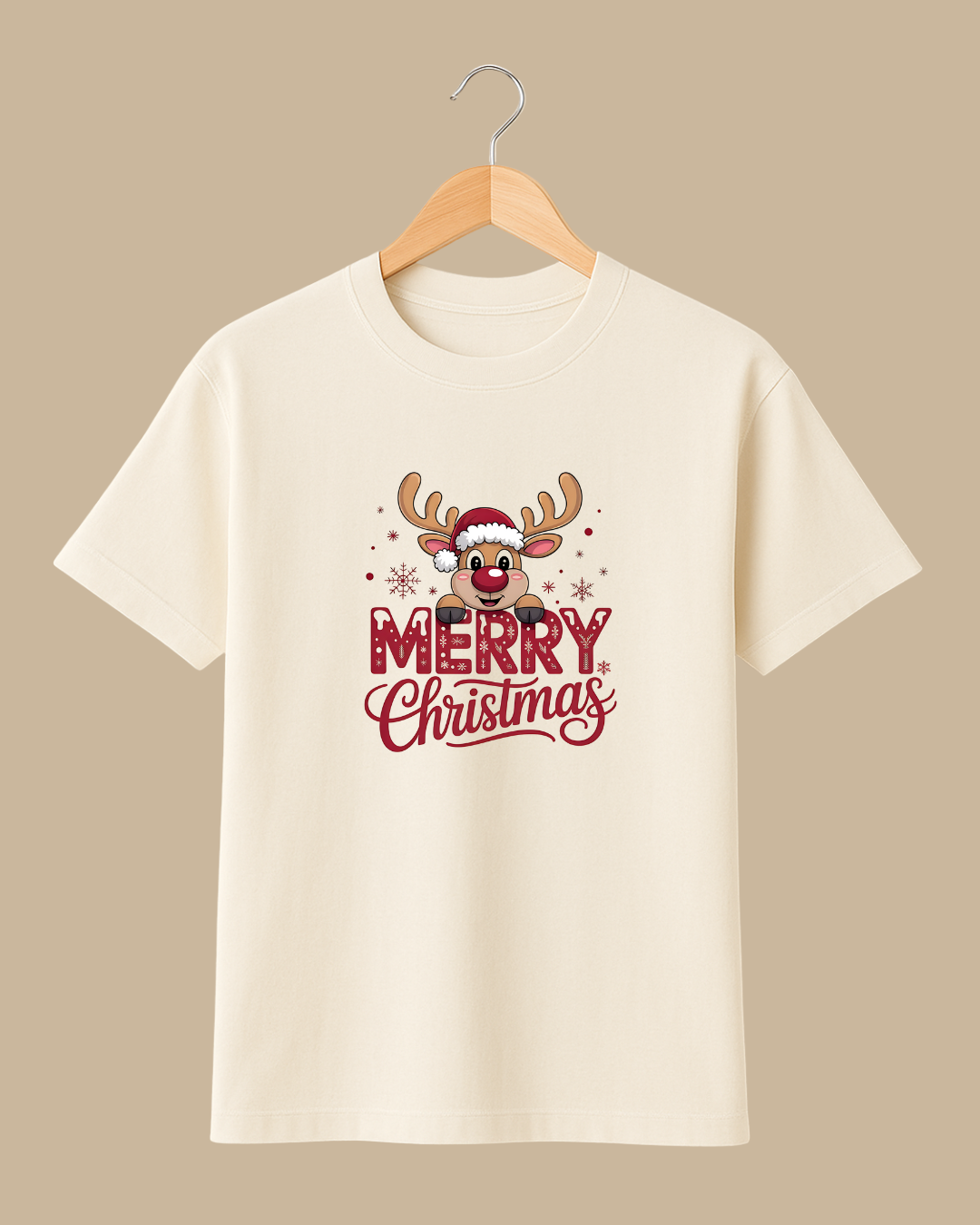 Playera Merry Christmas – Edición Reno Festivo Unisex