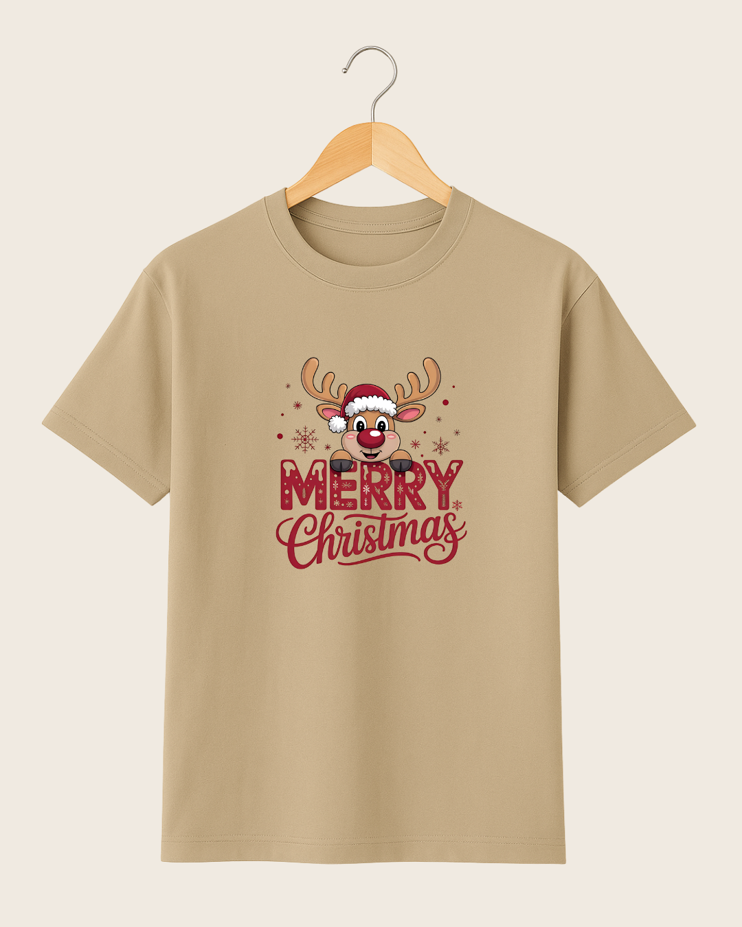 Playera Merry Christmas – Edición Reno Festivo Unisex