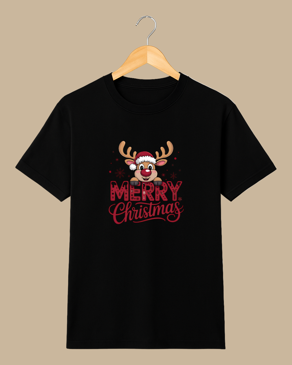 Playera Merry Christmas – Edición Reno Festivo Unisex