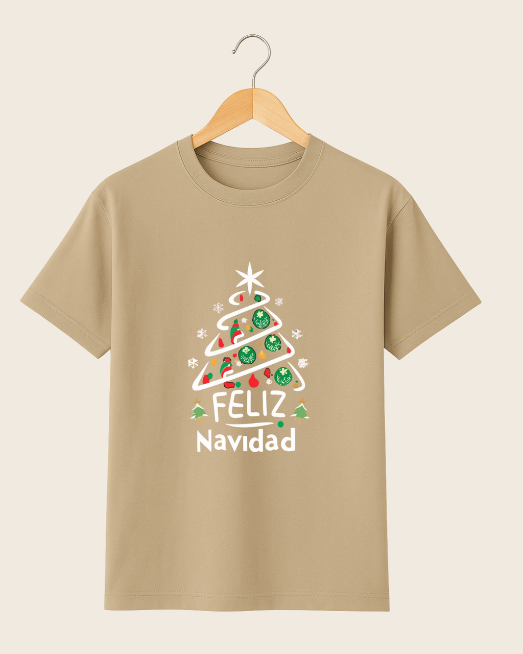 Playera Feliz Navidad – Edición Árbol Festivo Unisex