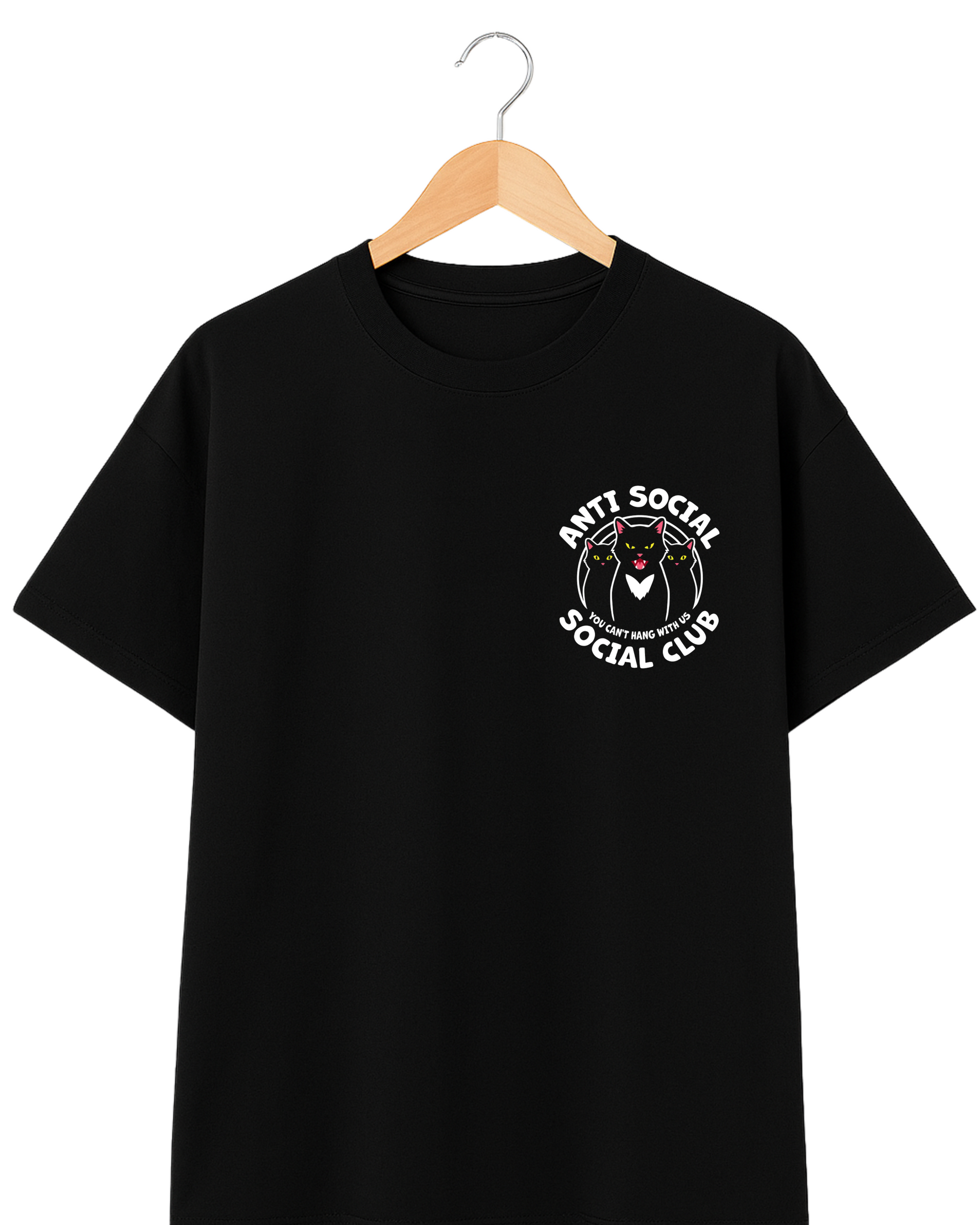 Anti Social Cat Club –  Gato Rebelde Over size