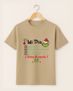 Playera Mi Día Grinch – Edición Humor Navideño Unisex