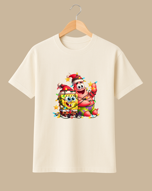 Playera Amigos Navideños – Edición Caricatura Festiva Unisex