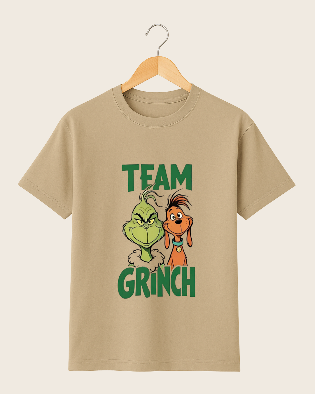 Playera Team Grinch – Humor Navideño Unisex