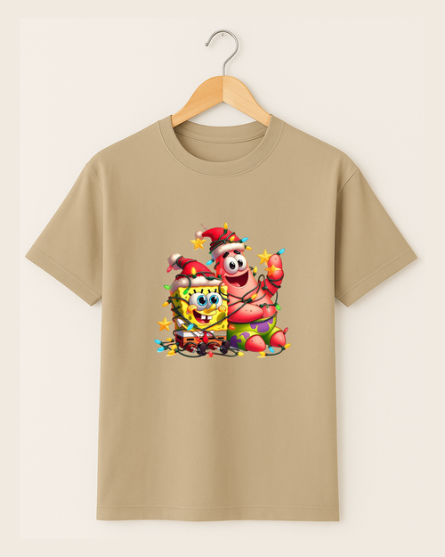 Playera Amigos Navideños – Edición Caricatura Festiva Unisex