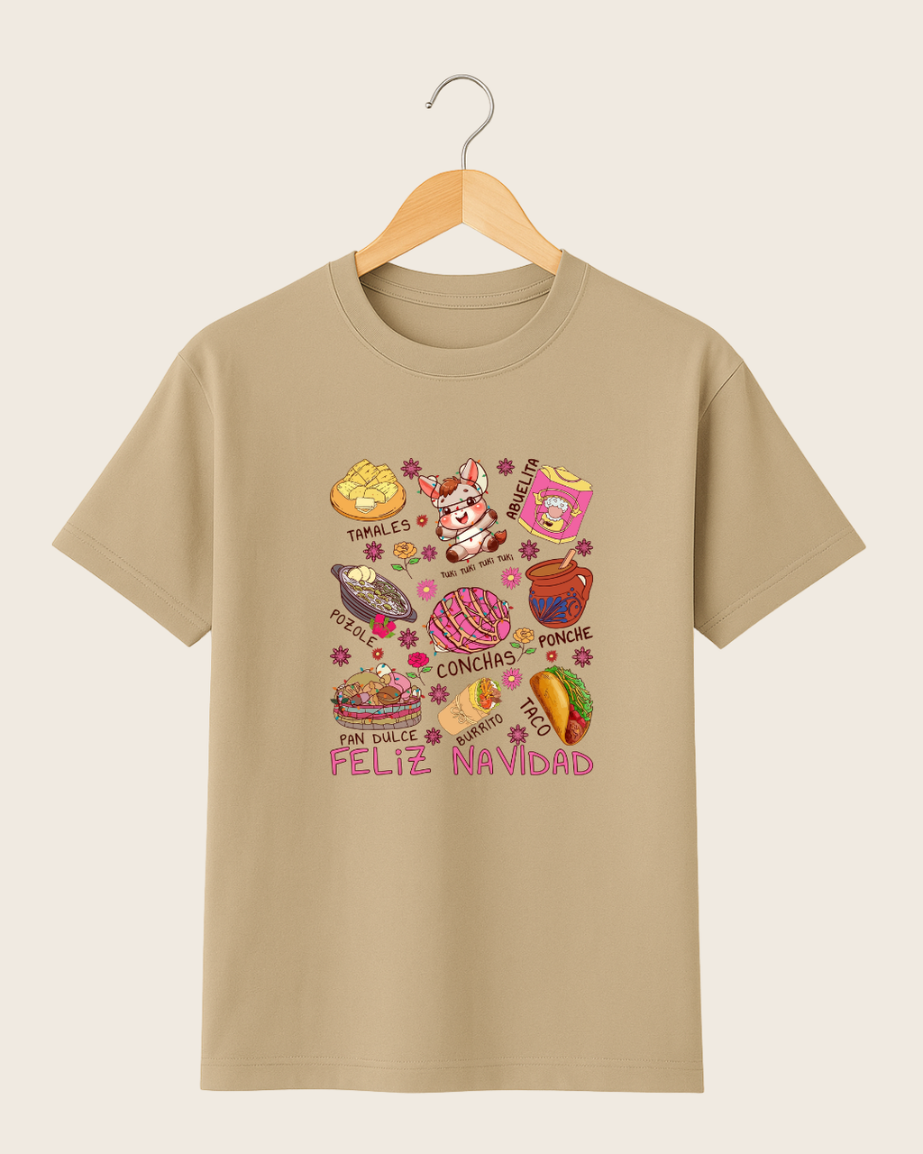 Playera Feliz Navidad – Comida Mexicana Unisex