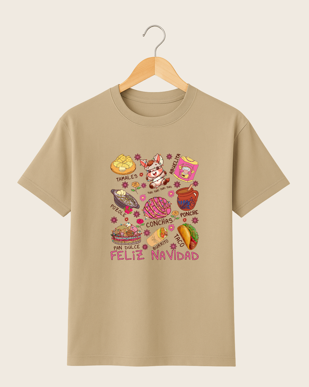 Playera Feliz Navidad – Comida Mexicana Unisex