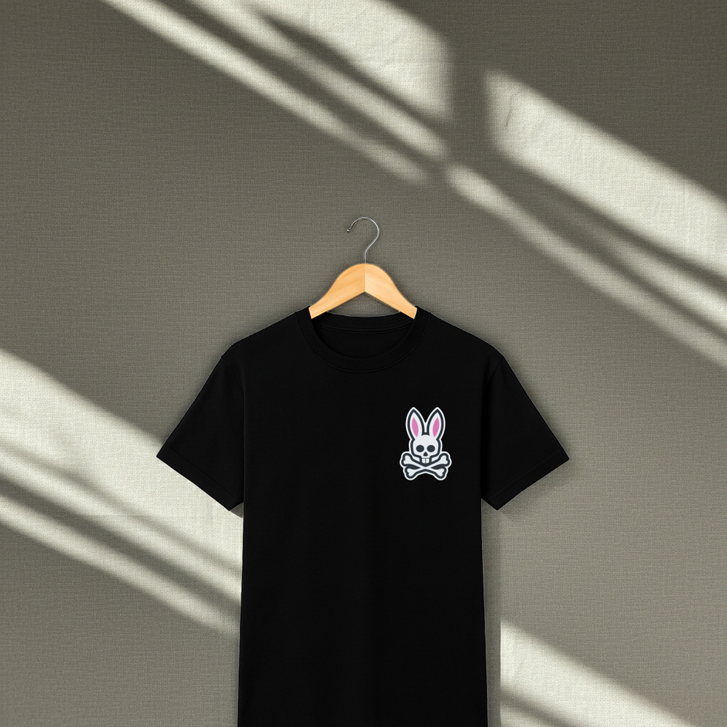 Playera Bunny Skull – Conejo Pirata | Cute & Rebel Unisex