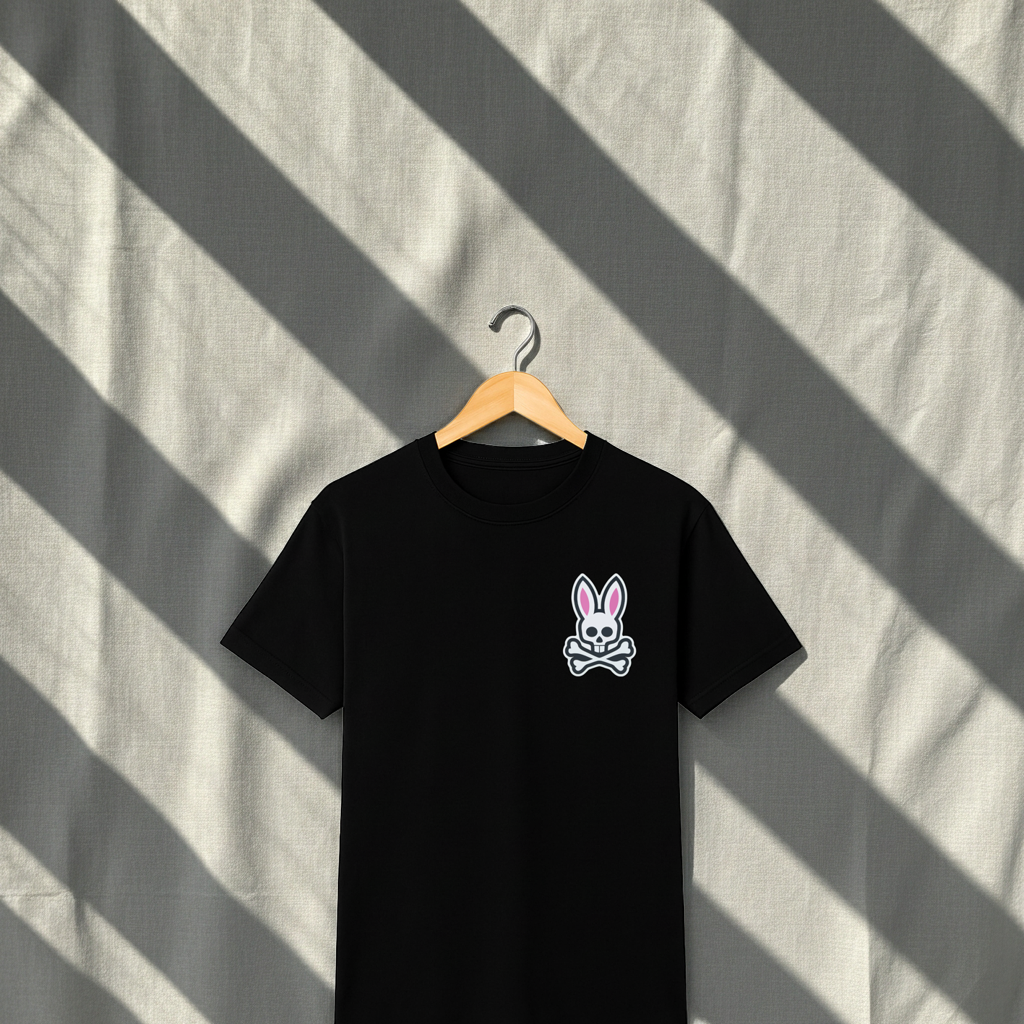 Playera Bunny Skull – Conejo Pirata | Cute & Rebel Unisex