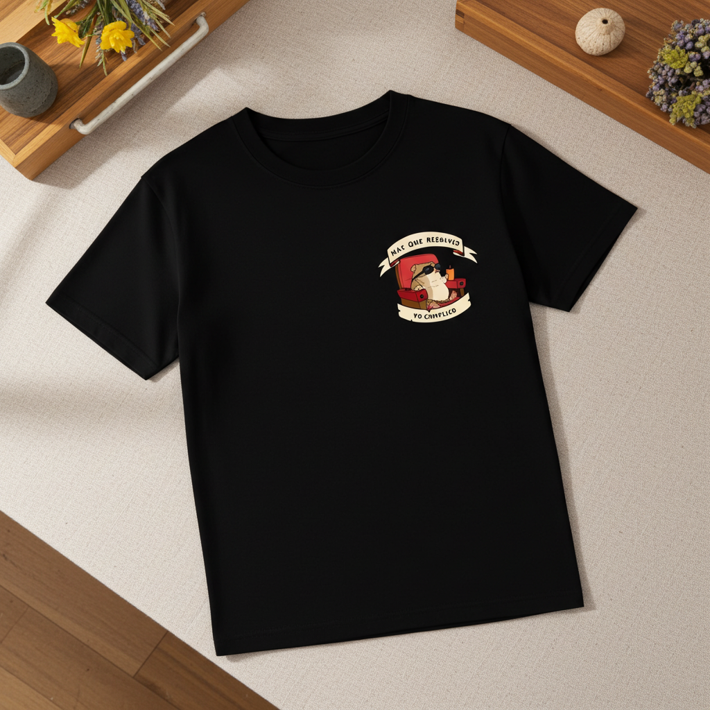 Playera Capibara Complicado – “Más que resolver, yo complico” | Humor Sarcástico Unisex