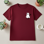 Playera Ghost Cat – Gato Fantasma | Cute & Spooky Unisex
