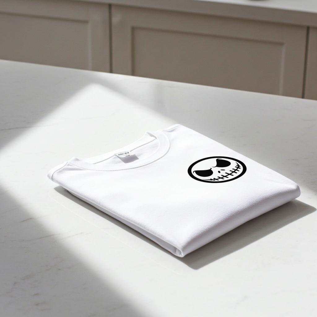 Playera Jack Smile – Calavera Sonriente | Estilo Gótico Minimalista