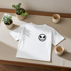 Playera Jack Smile – Calavera Sonriente | Estilo Gótico Minimalista