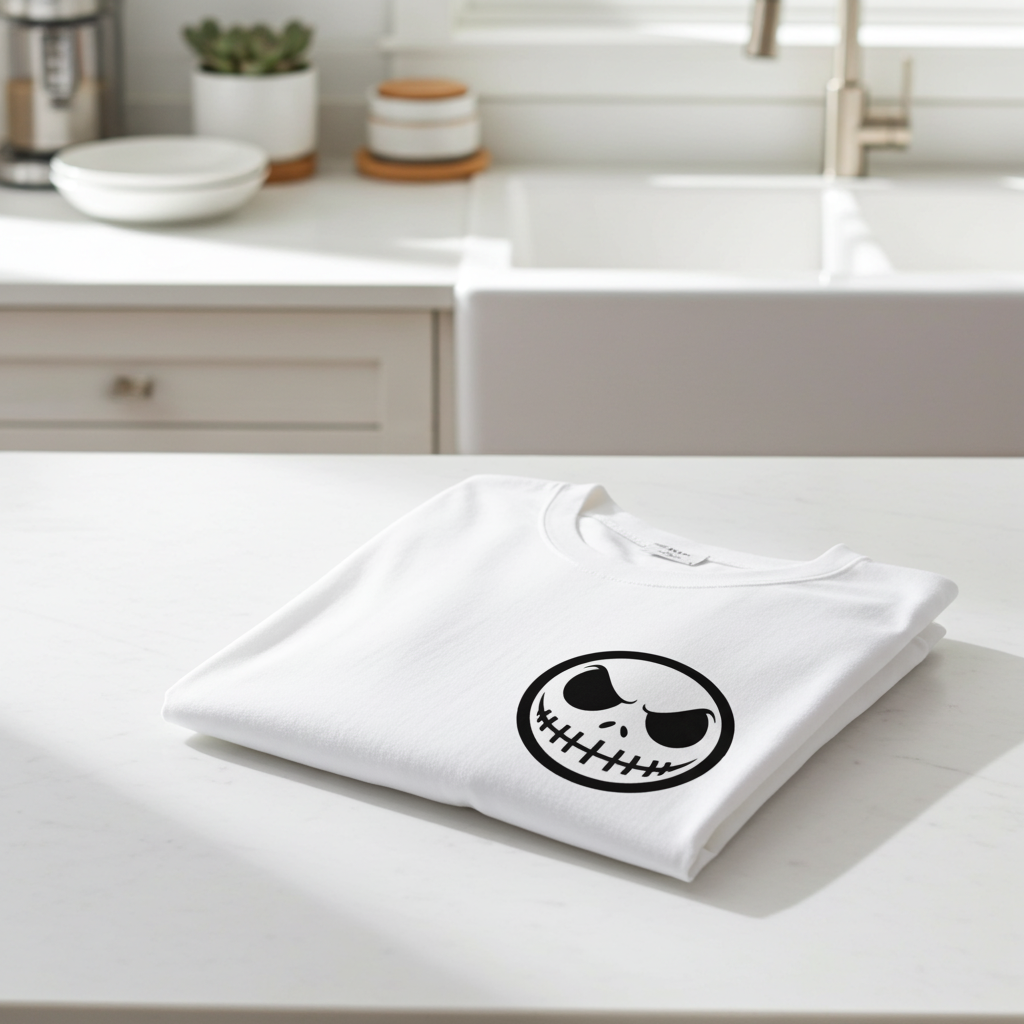 Playera Jack Smile – Calavera Sonriente | Estilo Gótico Minimalista